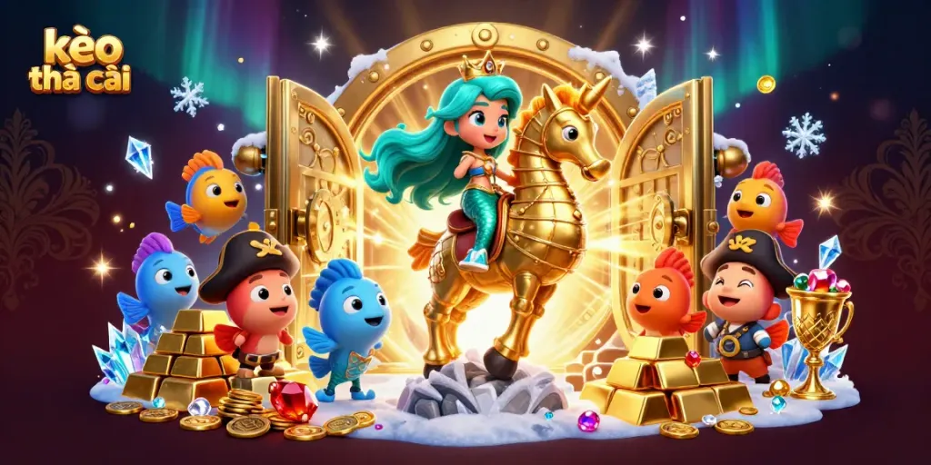 Engage with kèo nhà cái in an exciting underwater casino adventure featuring a mermaid princess.