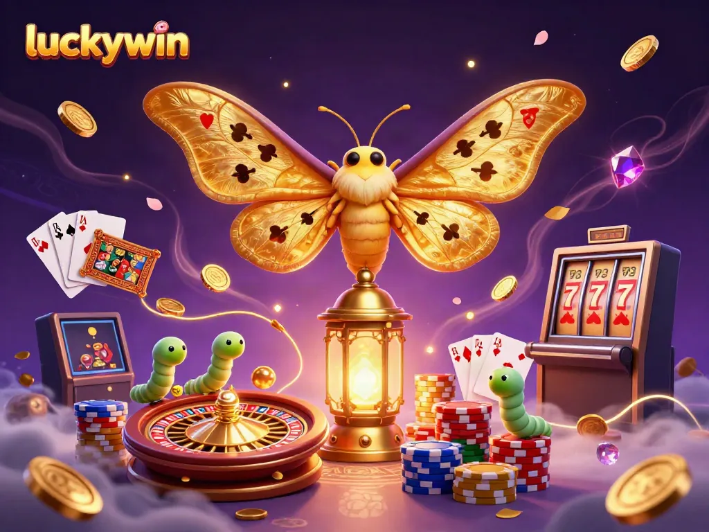 Experience thrilling moments with luckywin as golden casino elements fill the air.