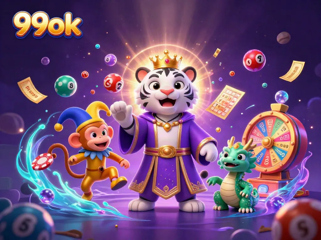 Engage in exciting games at 99ok with vibrant characters and dynamic gaming elements.