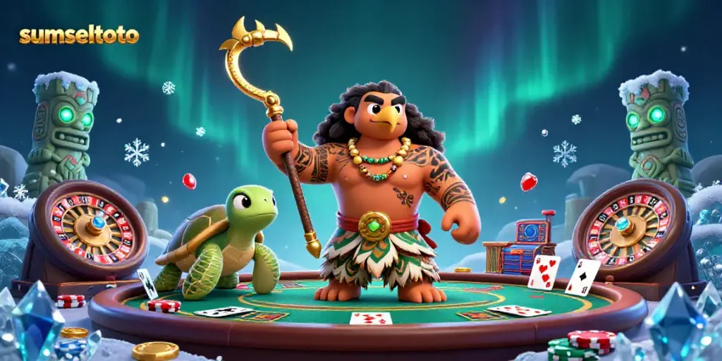 Experience thrilling live casino action with sumseltoto, featuring vibrant characters and exciting gaming elements.