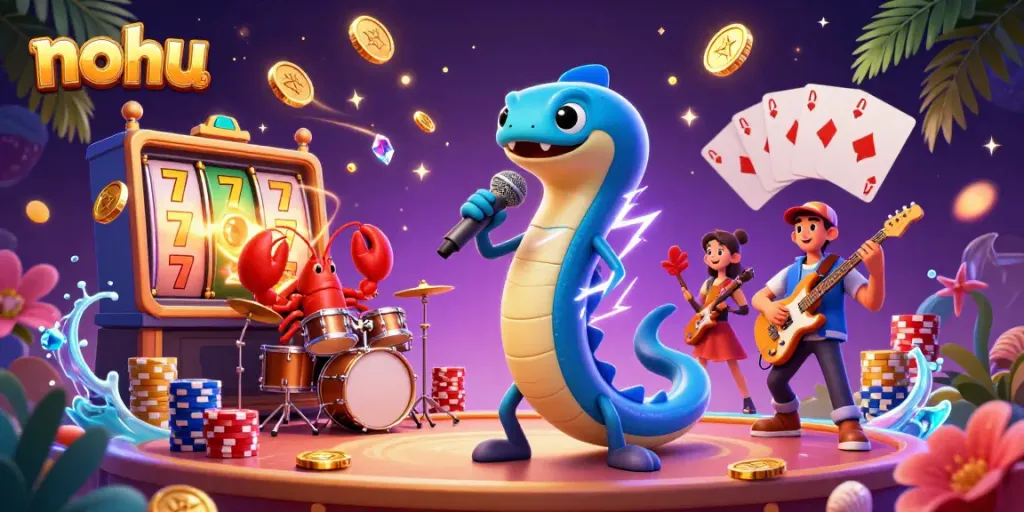 Engage with nohu as the electric eel captivates in an underwater casino scene.