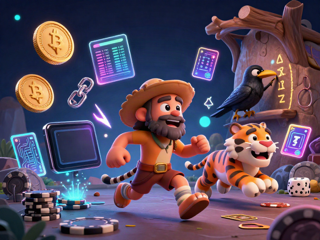 Engage with the unique 44jl casino experience featuring vibrant characters and crypto elements.