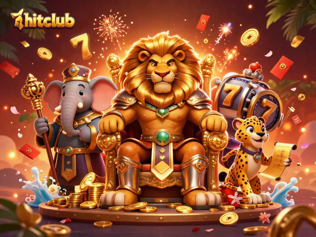 Experience exhilarating wins with hitclub's vibrant gaming scene featuring regal characters and jackpots.