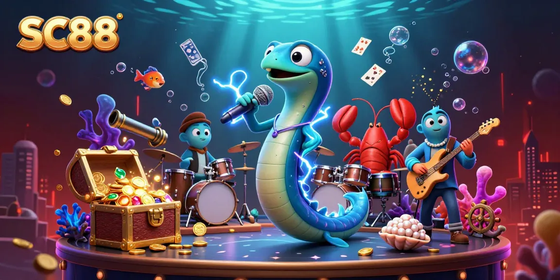 Experience the exciting underwater casino with SC88 featuring an electric eel DJ