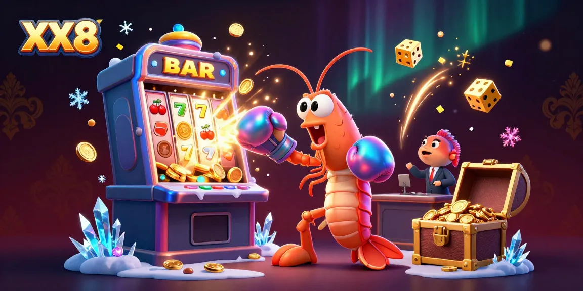 Experience the excitement of XX 8 gaming with vibrant characters and a jackpot explosion.