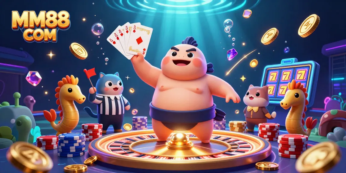 Experience thrilling gameplay with MM88 COM's vibrant underwater casino scene featuring animated characters and rich gaming elements.