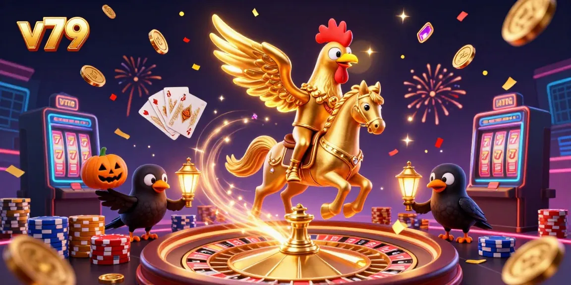 Engage with v79's thrilling casino adventure featuring golden rooster and exciting game elements.