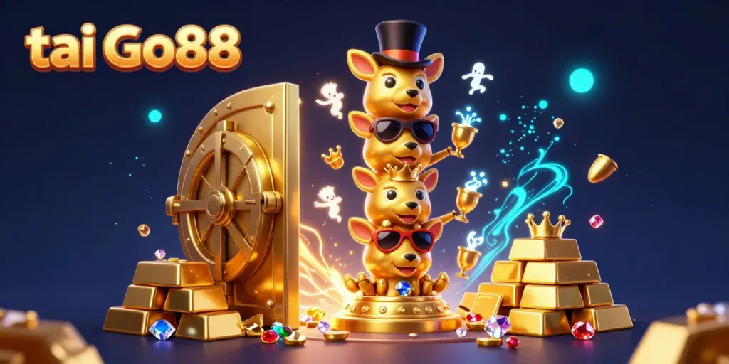Engage with tai Go88 as golden treasures and animated casino elements create an enchanting gaming atmosphere.