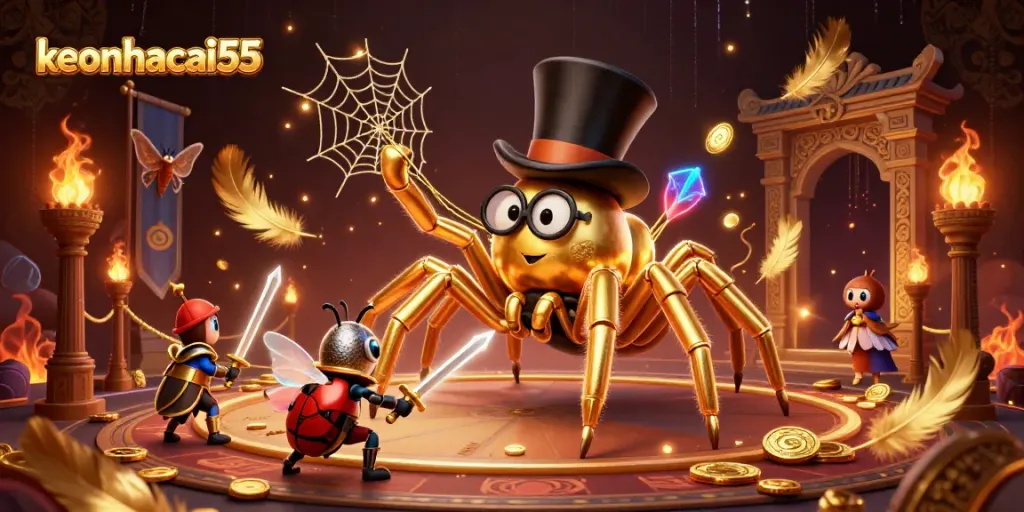 Experience thrilling gameplay with keonhacai55 in a vibrant 3D casino showdown featuring unique characters.