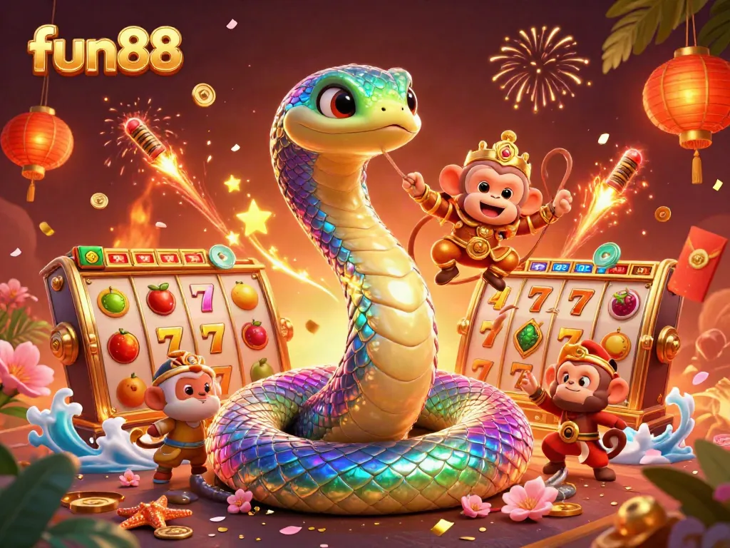Experience the excitement of fun88 with vibrant 3D visuals of the magical casino world.