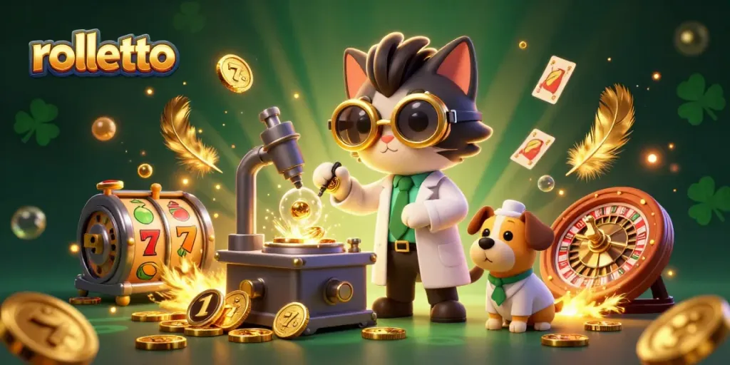 Join rolletto's thrilling casino experience with vibrant characters and dynamic game elements.