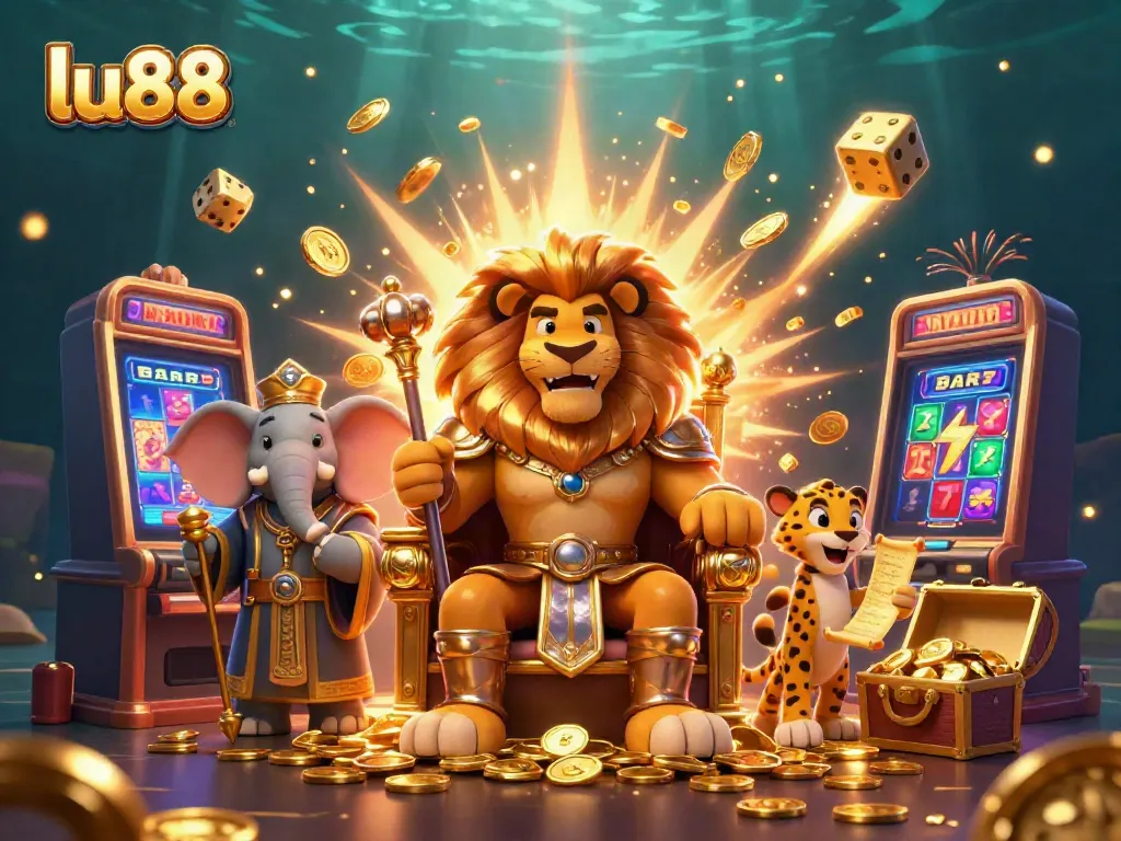 Experience thrills with the lu88 lion king, elephant advisor, and cheetah in a casino world bursting with excitement.