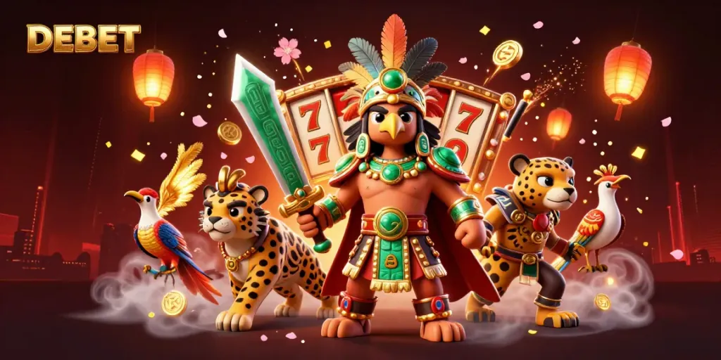 Experience thrilling gaming with DEBET through vibrant 3D anime-style characters and elements, enhancing your betting journey.