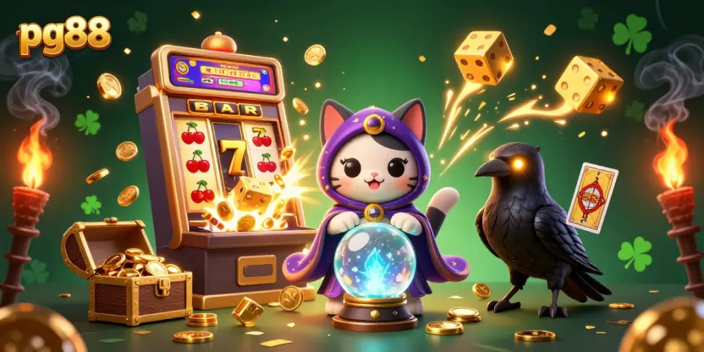 Engage in thrilling gameplay at pg88 with a vibrant 3D casino scene full of excitement.