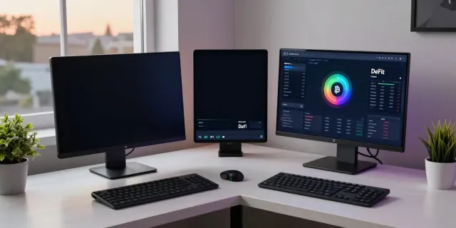 Durov2 cryptocurrency trading workspace showcasing DeFi platform and Bitcoin charts.