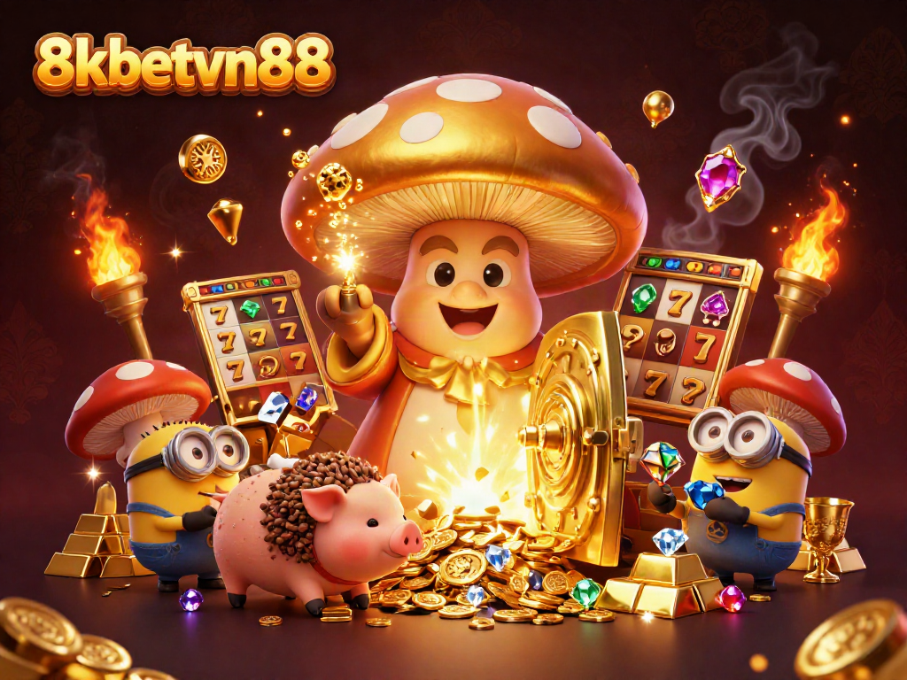 Engage in thrilling gameplay at 8xbetvn88 with golden treasures and magical casino elements.