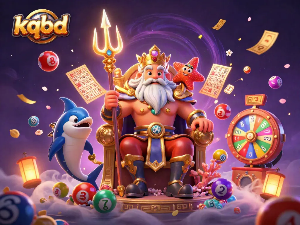 Experience kqbd online betting excitement with colorful lottery elements and vibrant characters.
