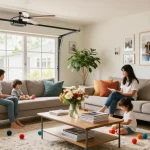 Garage conversions create warm, inviting living spaces for families, showcasing a cozy living room.