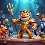 NAGALANGIT88 engages players with dynamic casino elements in a vibrant underwater scene.
