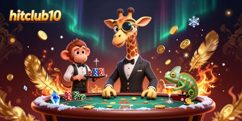 Experience high-stakes thrills at hitclub10 with giraffe high-roller and fun casino elements.