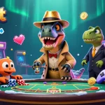Engage with Oxbet through a lively 3D cartoon scene featuring gaming characters and vibrant casino elements.