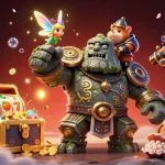 Engage in thrilling gameplay at AO88 with vibrant slot reels and enchanting fantasy elements.