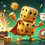 Engage in thrilling dice games at hello 88 with a dynamic casino scene bursting with excitement.