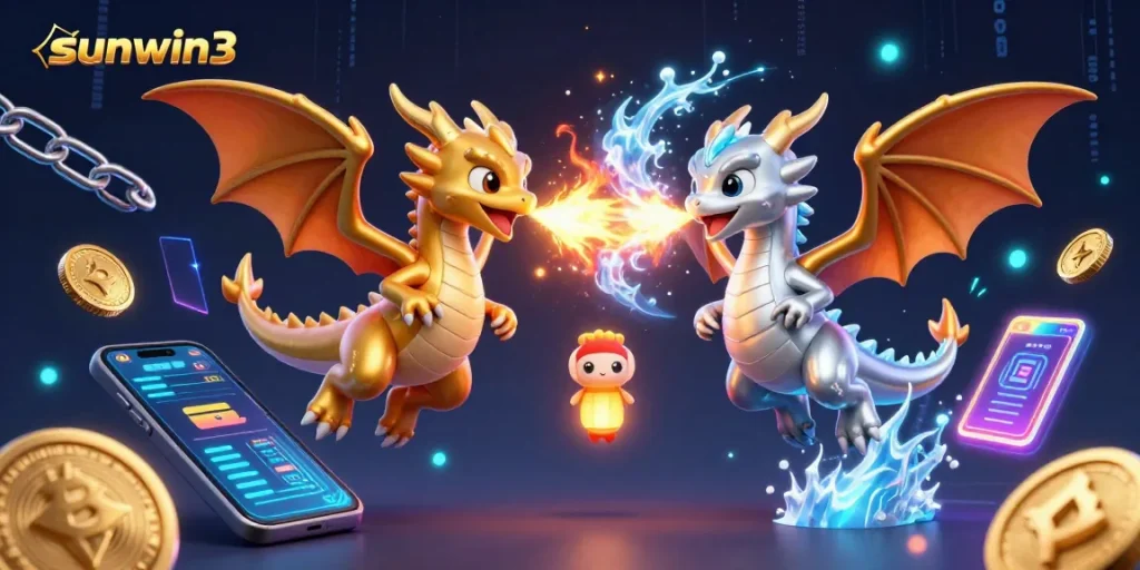Engage in epic gameplay with sunwin3 amidst dazzling dragons and cryptocurrency elements.