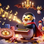 Play at say88 and win big in this vibrant 3D casino scene with golden coins and jackpots.