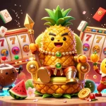 Experience engaging gameplay at Man88 with golden pineapple king and joyous casino action.