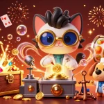 BONGDALU's mad scientist cat reveals a jackpot of gold coins in a thrilling casino adventure.