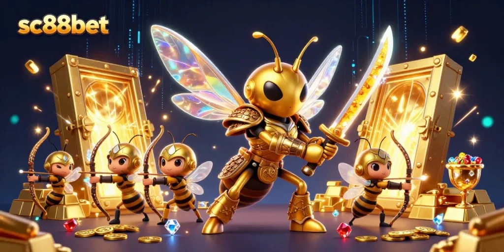 Experience thrilling action at sc88bet with vibrant 3D casino elements featuring fantasy characters.