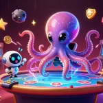 Experience the thrill of 789BET with a vibrant poker scene featuring an alien octopus and exciting game elements.