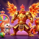 Experience the thrilling world of 11WIN with vibrant games and exciting characters in an engaging casino scene.
