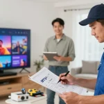 Local IPTV reseller showcasing trusted professional contractor services for community clients.