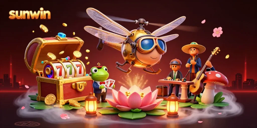 Engage with exciting sunwin casino games featuring vibrant characters and dynamic slot elements.