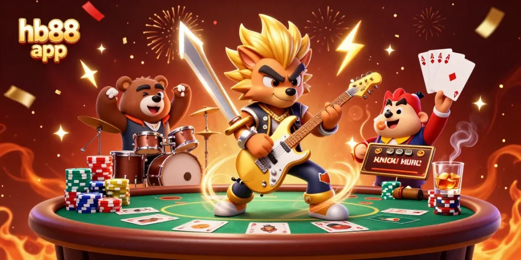 Experience thrilling gameplay with hb88 app featuring vibrant casino elements and lively characters.