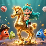 DABET engages players with thrilling gaming experiences, featuring a stunning mermaid princess and dynamic sports elements in a vibrant underwater world.