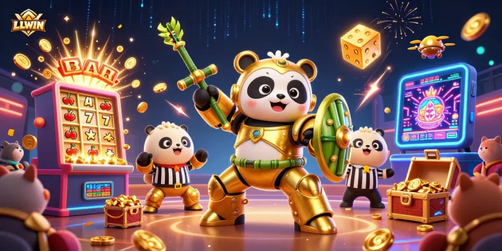 Experience thrilling gameplay at LLWIN with colorful slot machines and vibrant casino action.