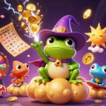 Join the thrill at Go88 with a storm of gold and vibrant lottery elements creating excitement.