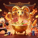 Experience thrilling games at qs8886 with a dynamic casino-themed illustration featuring vibrant characters and elements.