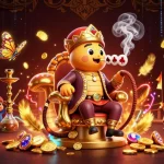 Experience thrilling gameplay at 777x1, featuring a vibrant casino scene with a hookah-master caterpillar!