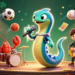 Experience the thrill of PG88 as an electric eel DJ performs with a lobster drummer and seahorse guitarist at an underwater casino stage.