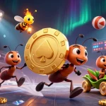 Experience rút tiền b52club as ants carry a giant poker chip through a colorful casino world.