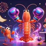 Engage with 9BET's vibrant casino atmosphere featuring playful characters and dynamic gaming elements.