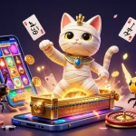 Experience thrilling slots and games at O8 with vibrant 3D casino illustration capturing the excitement.