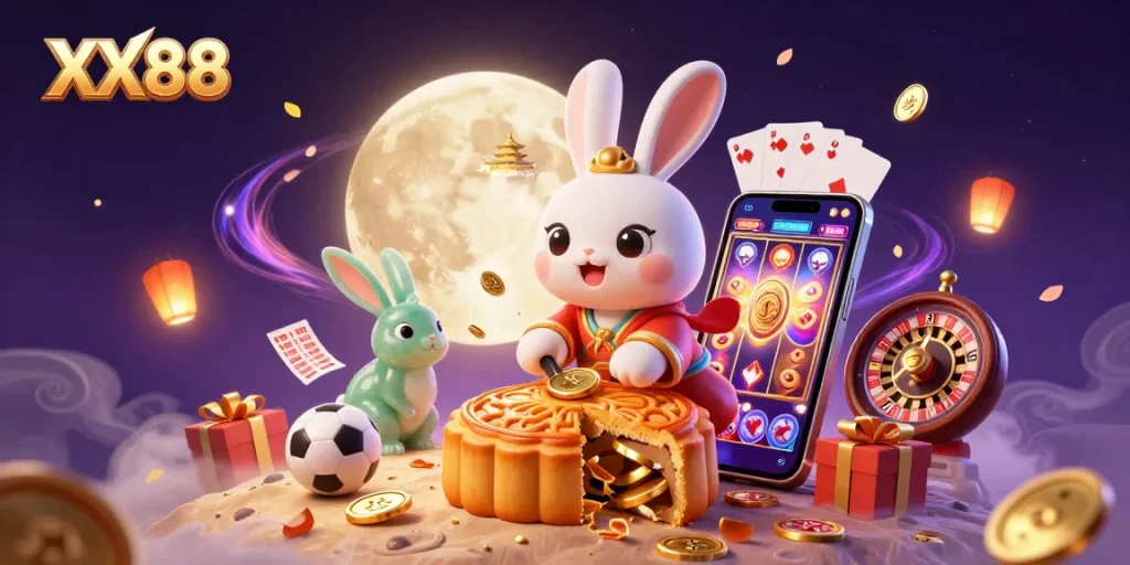 Experience the thrill of XX88 sports betting with dynamic 3D visuals and engaging casino elements.