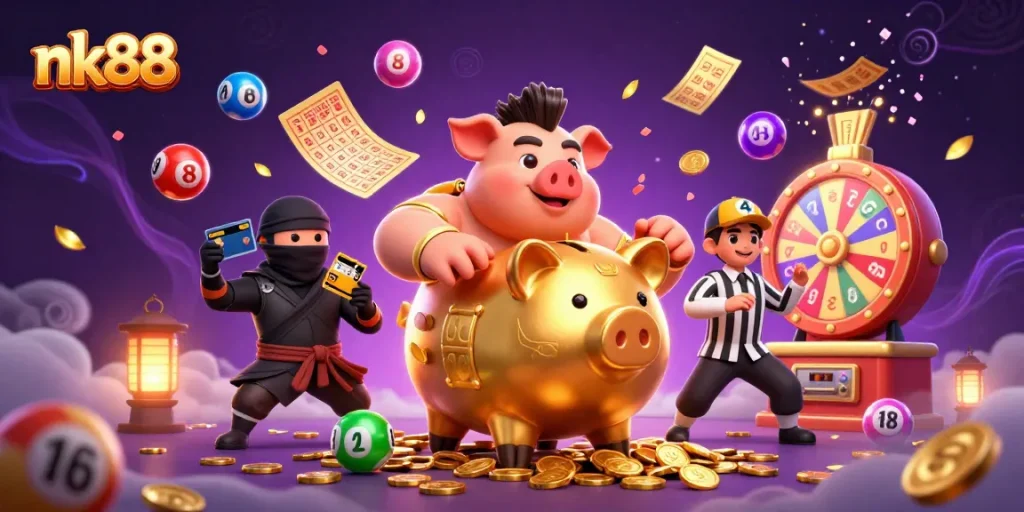 Feel the excitement of nk88 as you engage with vibrant casino elements and colorful lottery activities.