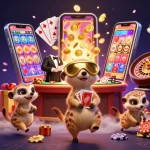 Engage with Tải SunWin through a captivating casino adventure featuring meerkats managing games and winning big.