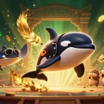 Experience thrilling gaming at hello 88 with dynamic visuals featuring orca whale, stingray, and sea otters.